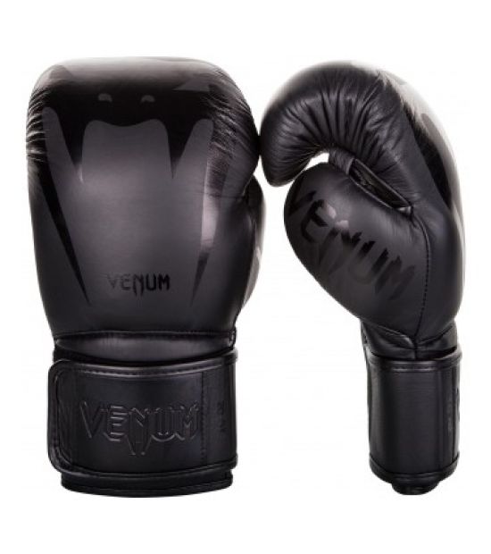 Боксерские перчатки VENUM GIANT 3.0 BOXING GLOVES - NAPPA LEATHER - BLACK/BLACK